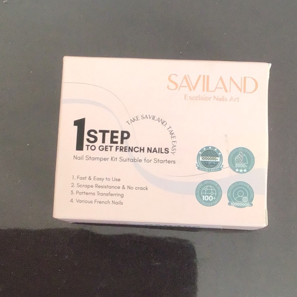 Saviland Nail Stamper Kit - Black and White